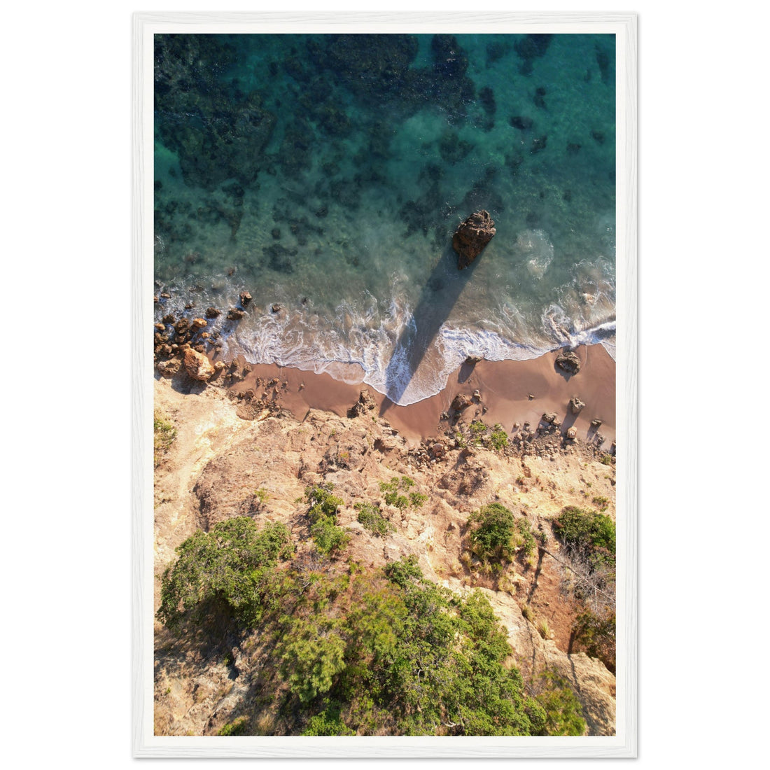 Rocky Beach - Fine Art Photographic Print (Framed)