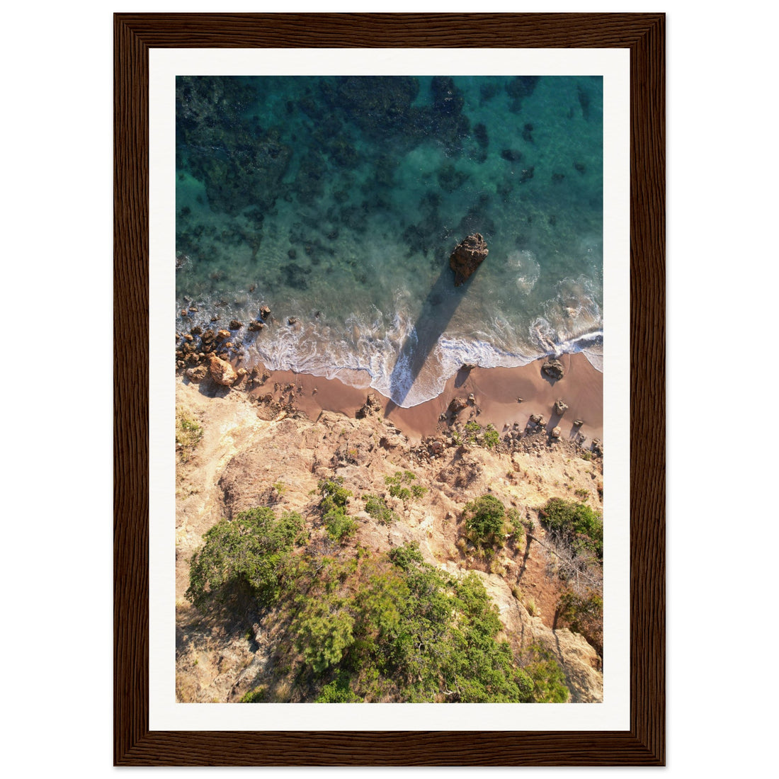 Rocky Beach - Fine Art Photographic Print (Framed)