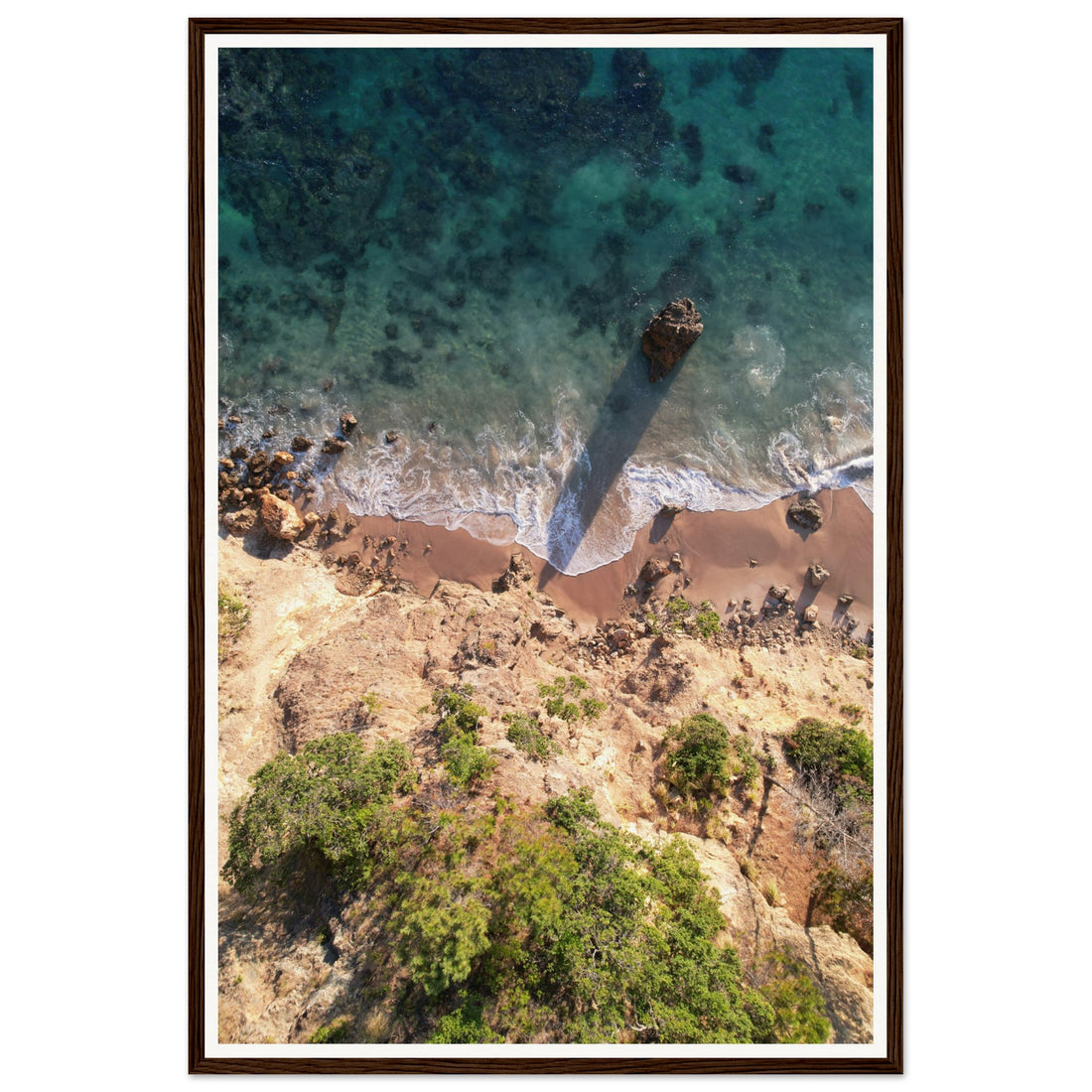 Rocky Beach - Fine Art Photographic Print (Framed)