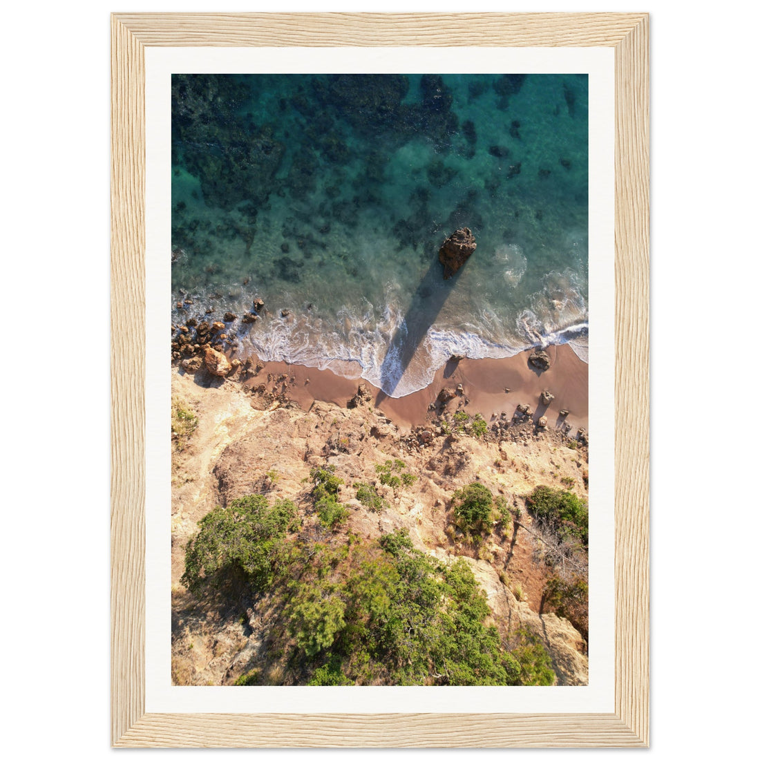 Rocky Beach - Fine Art Photographic Print (Framed)