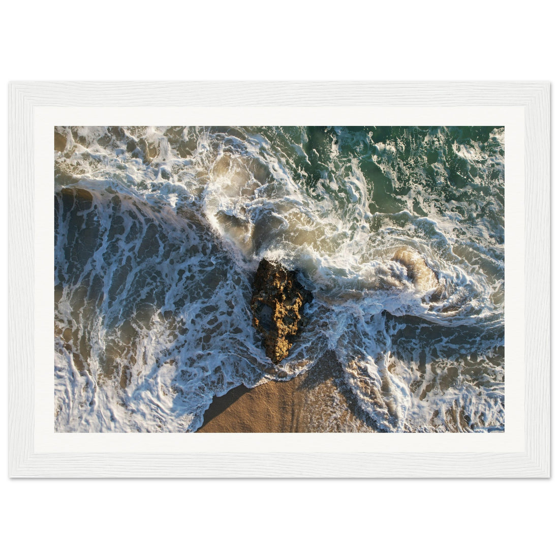 Whitewash Rock - Fine Art Photographic Print (Framed)